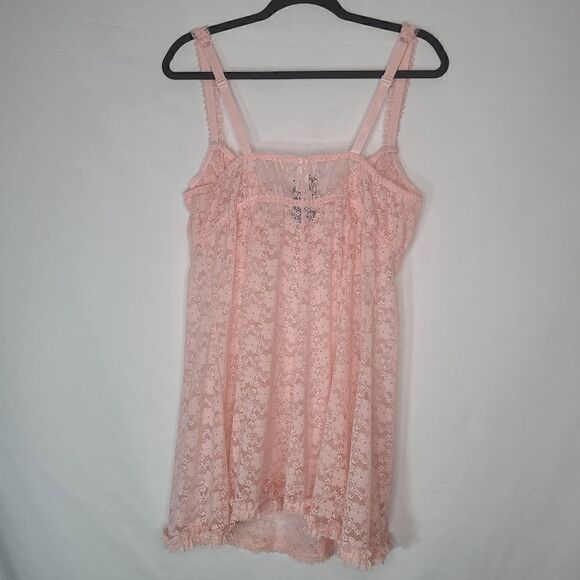 1X 14W 16W Pink Lace Babydoll Torrid Underwire - Picture 11 of 11